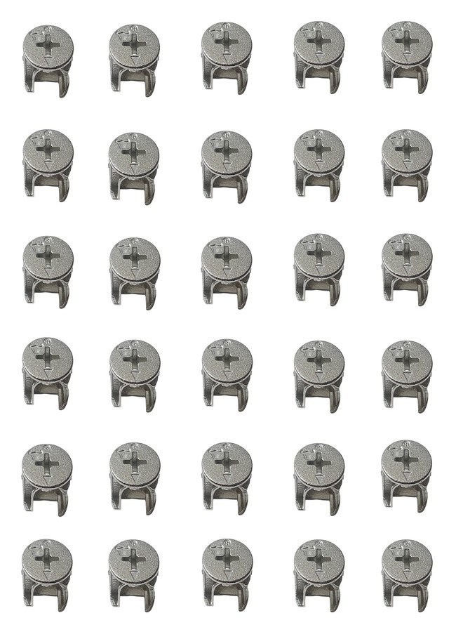 Yision 30PCS Furniture Cam Lock Nut Connectors Fittings,15MM Cam Connectors Fittings for Cabinet Drawer Dresser and Wardrobe Furniture Panel Connecting - Image 1